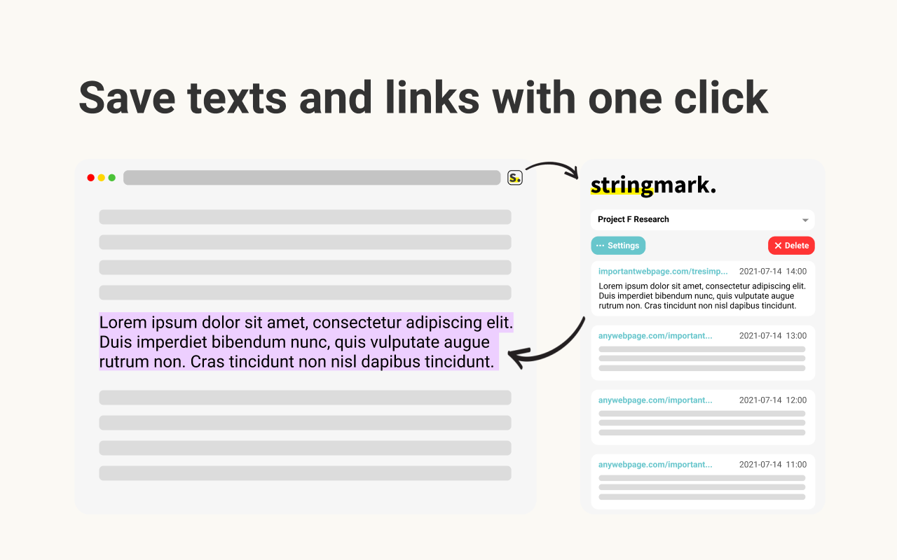 Stringmark: Highlight for later! chrome谷歌浏览器插件_扩展第2张截图