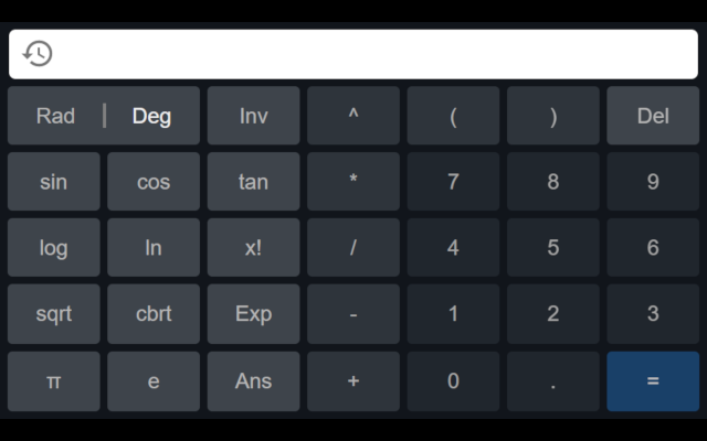 Calculator chrome谷歌浏览器插件_扩展第1张截图