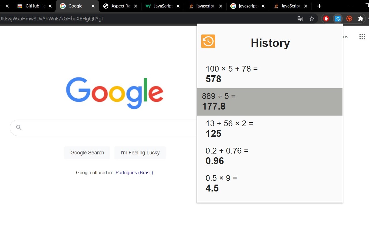 Calculator chrome谷歌浏览器插件_扩展第4张截图