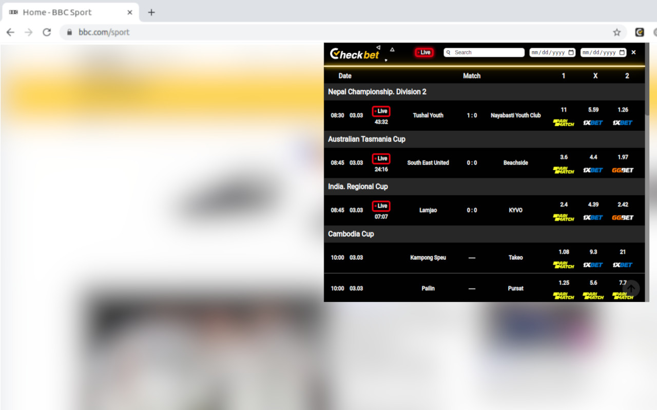 CheckBet chrome谷歌浏览器插件_扩展第2张截图