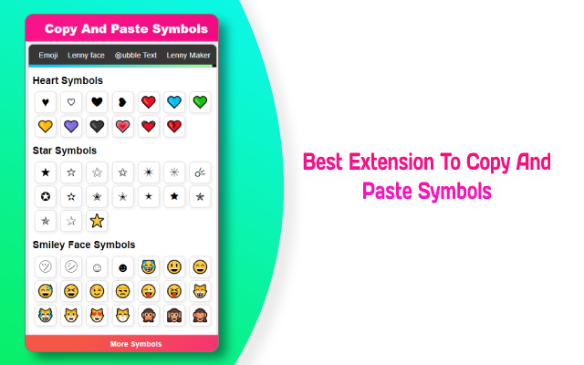 Copy and Paste Symbols chrome谷歌浏览器插件_扩展第1张截图