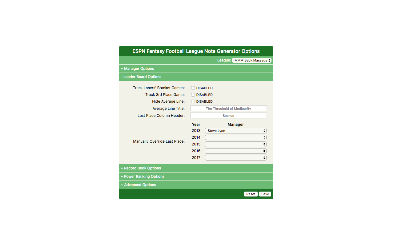 LM Note Generator For ESPN Fantasy Football chrome谷歌浏览器插件_扩展第2张截图