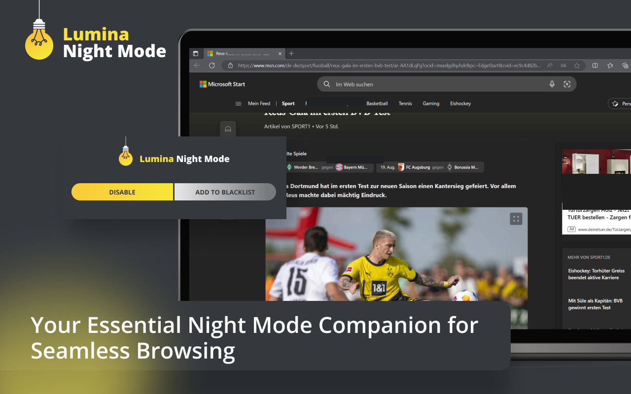 Lumina Night Mode chrome谷歌浏览器插件_扩展第1张截图