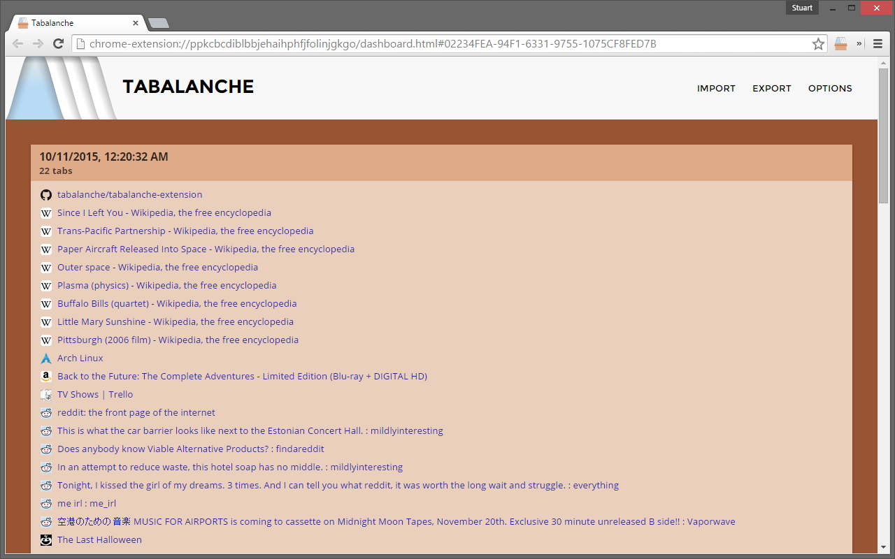 Tabalanche chrome谷歌浏览器插件_扩展第1张截图