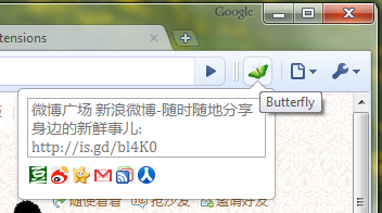 蝴蝶飞 chrome谷歌浏览器插件_扩展第2张截图