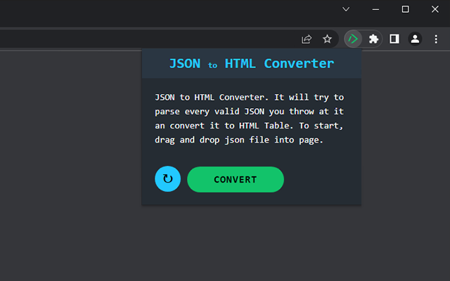 JSON to HTML Converter chrome谷歌浏览器插件_扩展第2张截图