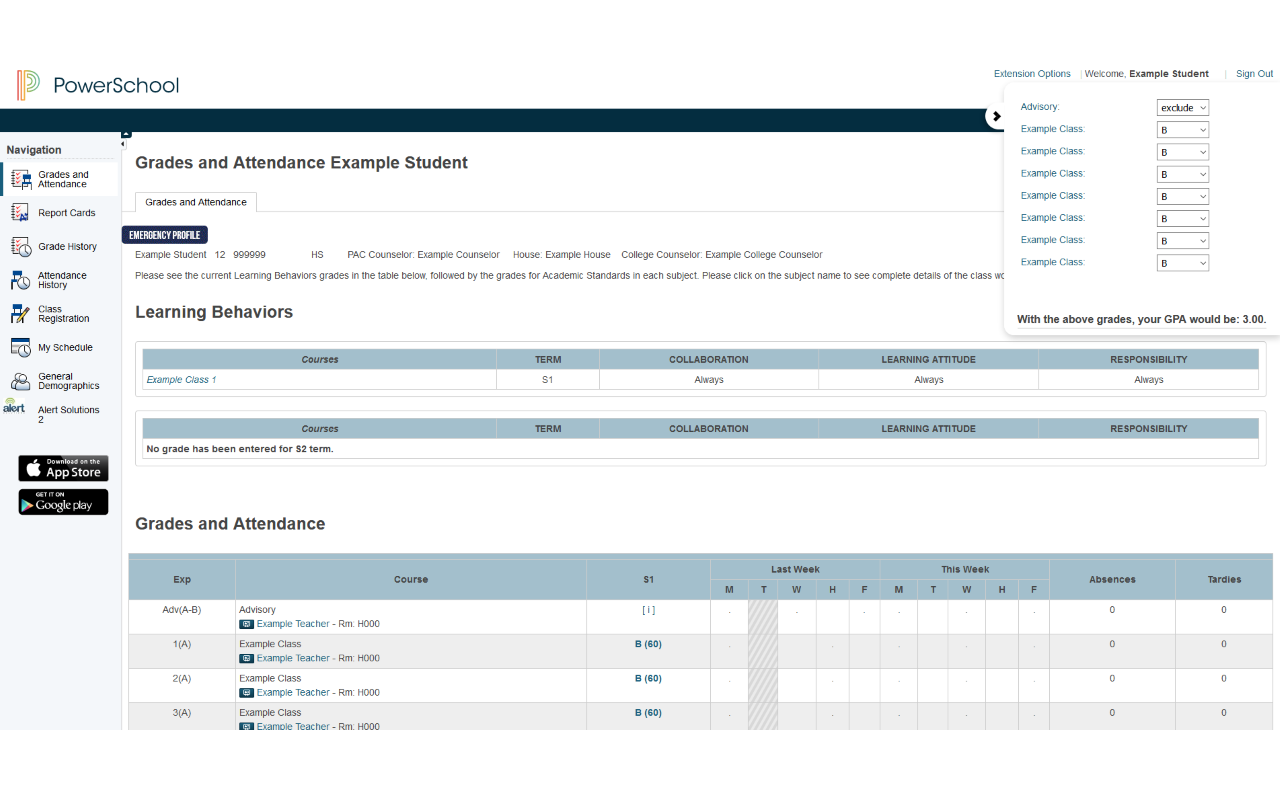 SAS Powerschool Enhancement Suite chrome谷歌浏览器插件_扩展第3张截图