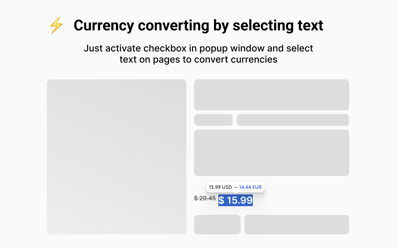 QuickCConverter - Quick Currency Converter chrome谷歌浏览器插件_扩展第2张截图