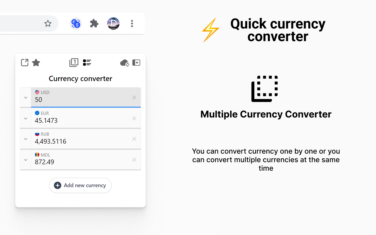 QuickCConverter - Quick Currency Converter chrome谷歌浏览器插件_扩展第12张截图