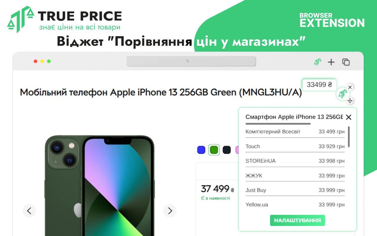 True Price - помiчник в магазинах України chrome谷歌浏览器插件_扩展第5张截图