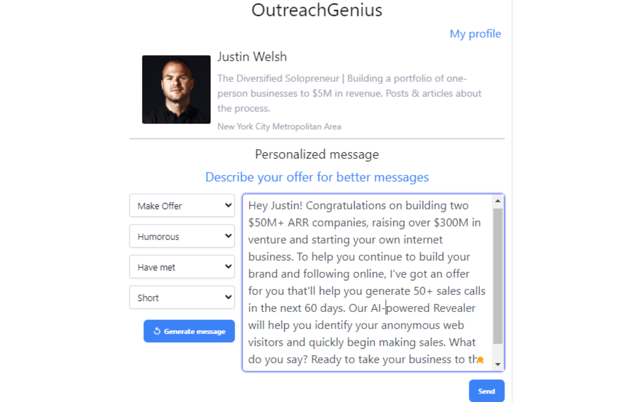 OutreachGenius chrome谷歌浏览器插件_扩展第3张截图