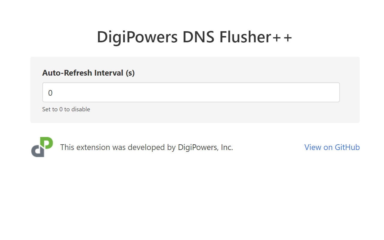 DigiPowers DNS Flusher++ chrome谷歌浏览器插件_扩展第2张截图