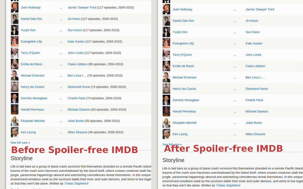 Spoiler-free IMDb chrome谷歌浏览器插件_扩展第1张截图
