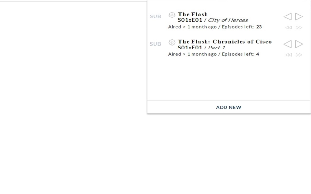 Episodes Tracker chrome谷歌浏览器插件_扩展第2张截图