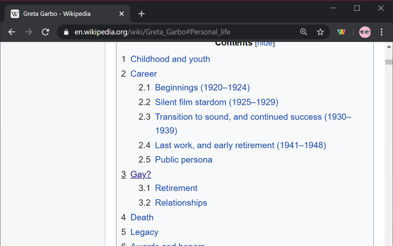 Gay? Wikipedia chrome谷歌浏览器插件_扩展第2张截图
