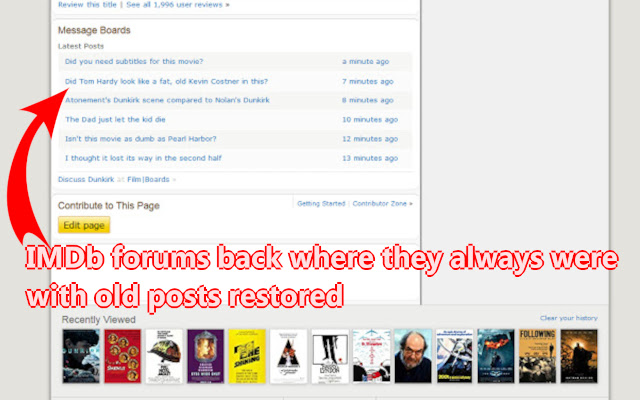 YouTube Dislike and IMDb forum restorer chrome谷歌浏览器插件_扩展第1张截图