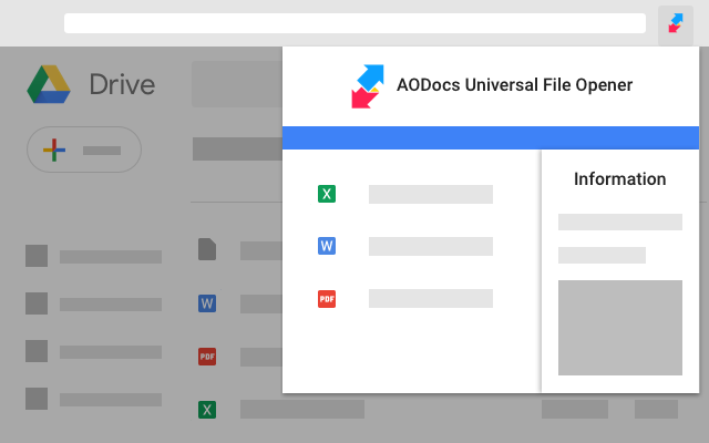 AODocs - Universal File Opener chrome谷歌浏览器插件_扩展第1张截图