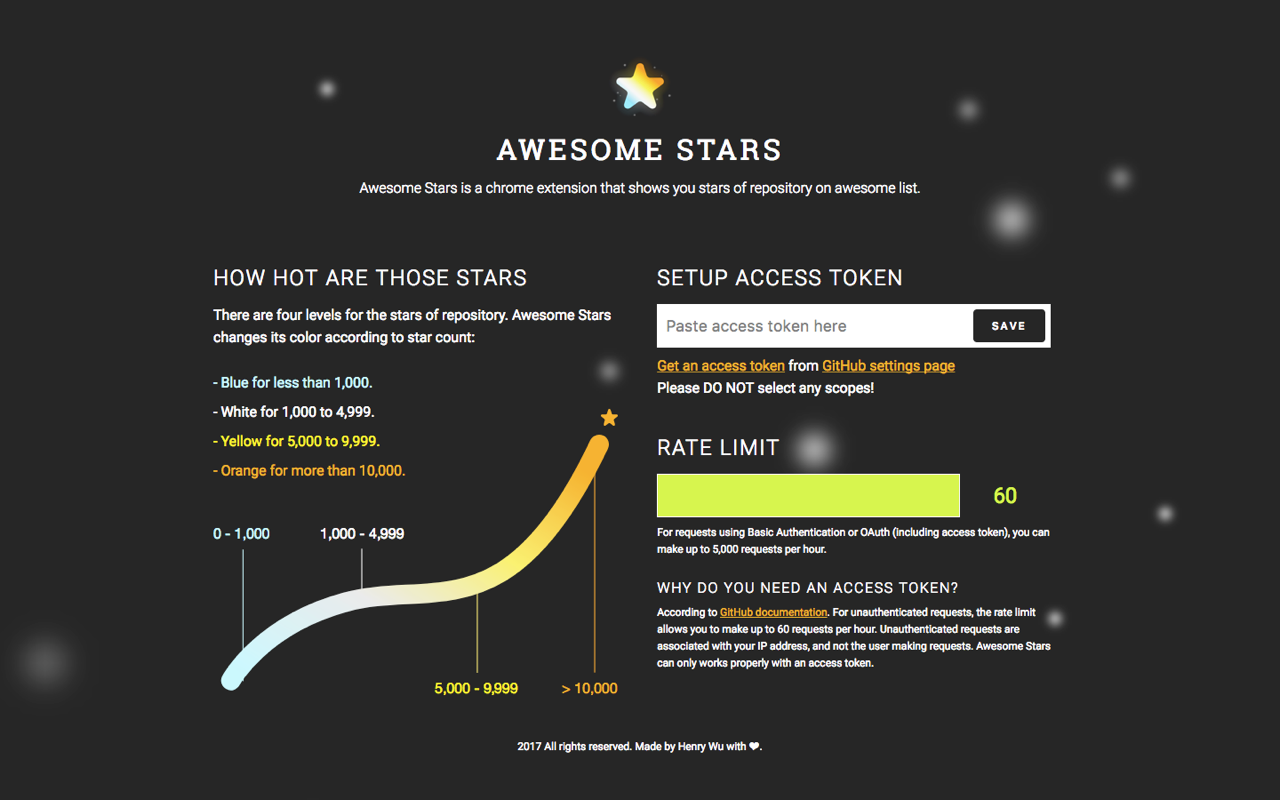 Awesome Stars chrome谷歌浏览器插件_扩展第2张截图