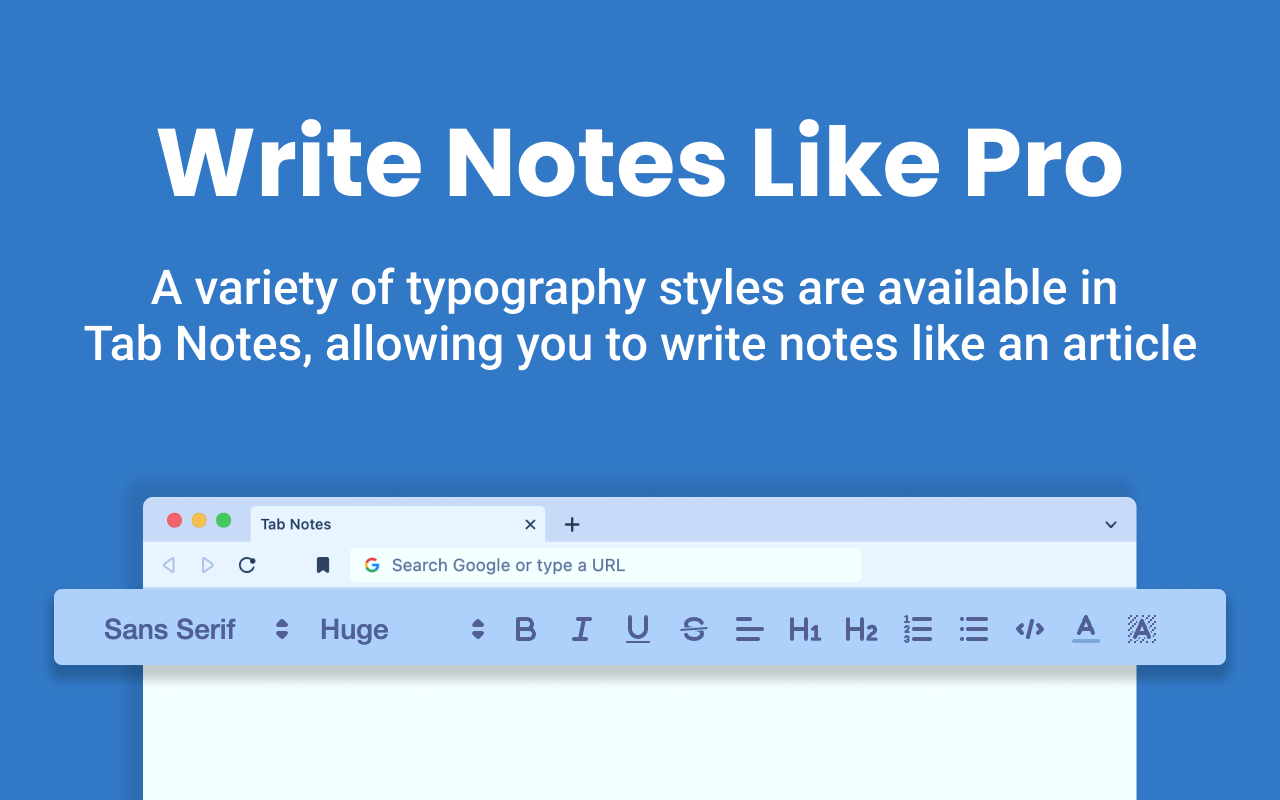 Tab Notes chrome谷歌浏览器插件_扩展第1张截图