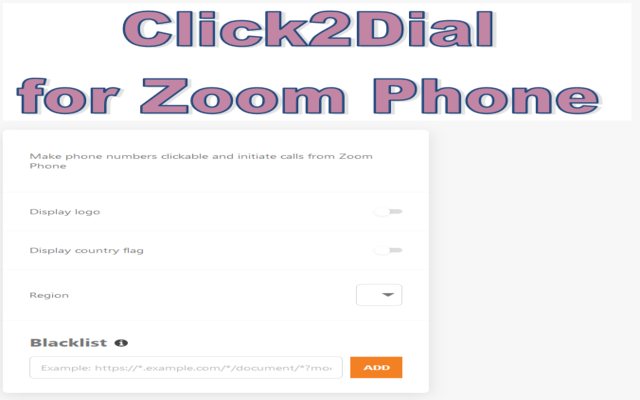 Click2Dial for Zoom Phone chrome谷歌浏览器插件_扩展第1张截图
