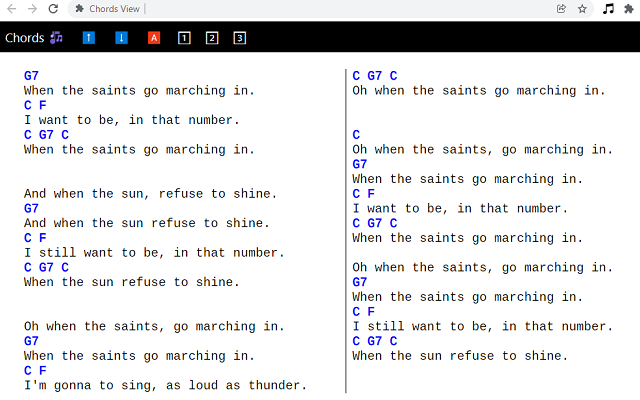 Chords View chrome谷歌浏览器插件_扩展第1张截图