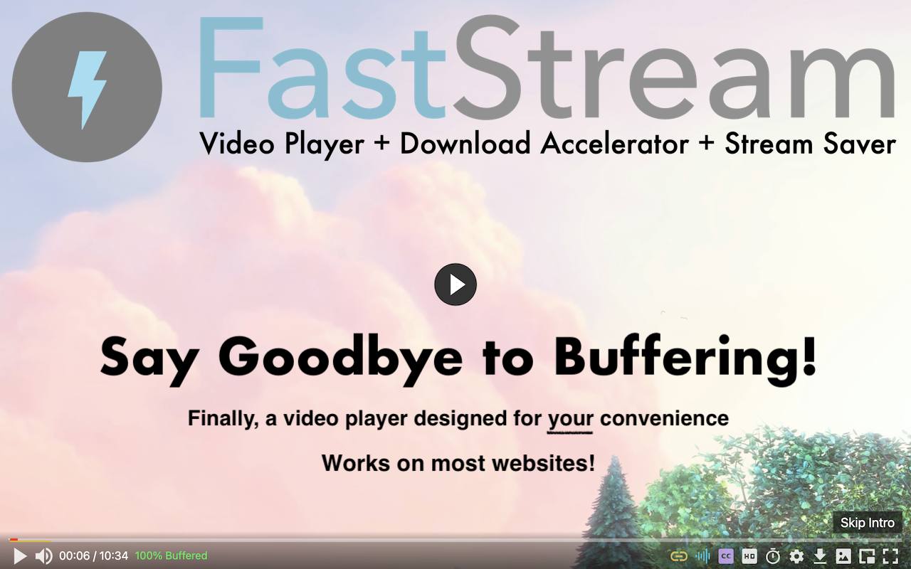FastStream Video Player chrome谷歌浏览器插件_扩展第4张截图
