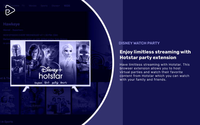 Hotstar Party chrome谷歌浏览器插件_扩展第1张截图