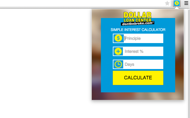 Dollar Loan Center Interest Calculator chrome谷歌浏览器插件_扩展第1张截图