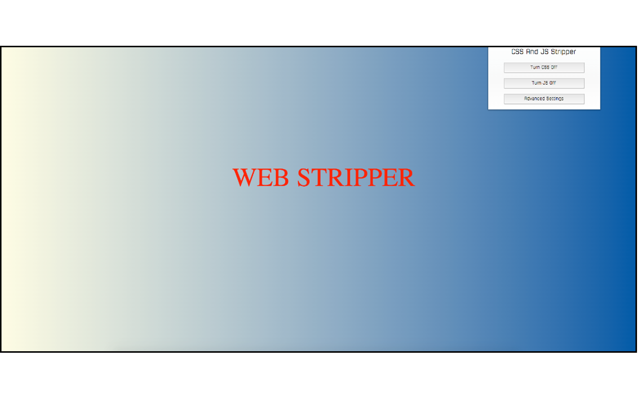 Web Stripper chrome谷歌浏览器插件_扩展第4张截图
