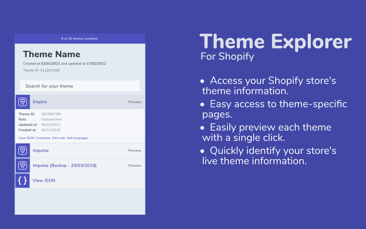 Theme Explorer for Shopify chrome谷歌浏览器插件_扩展第1张截图
