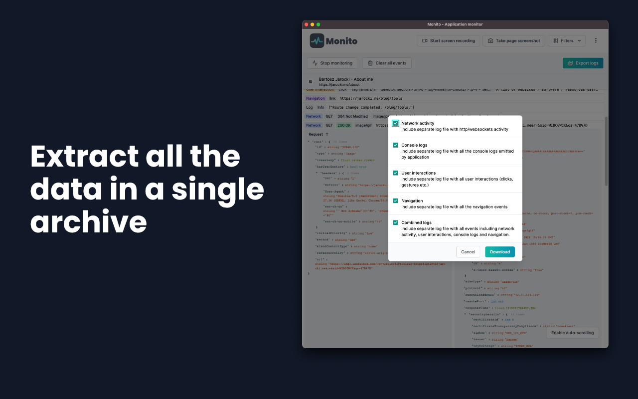 Monito chrome谷歌浏览器插件_扩展第4张截图