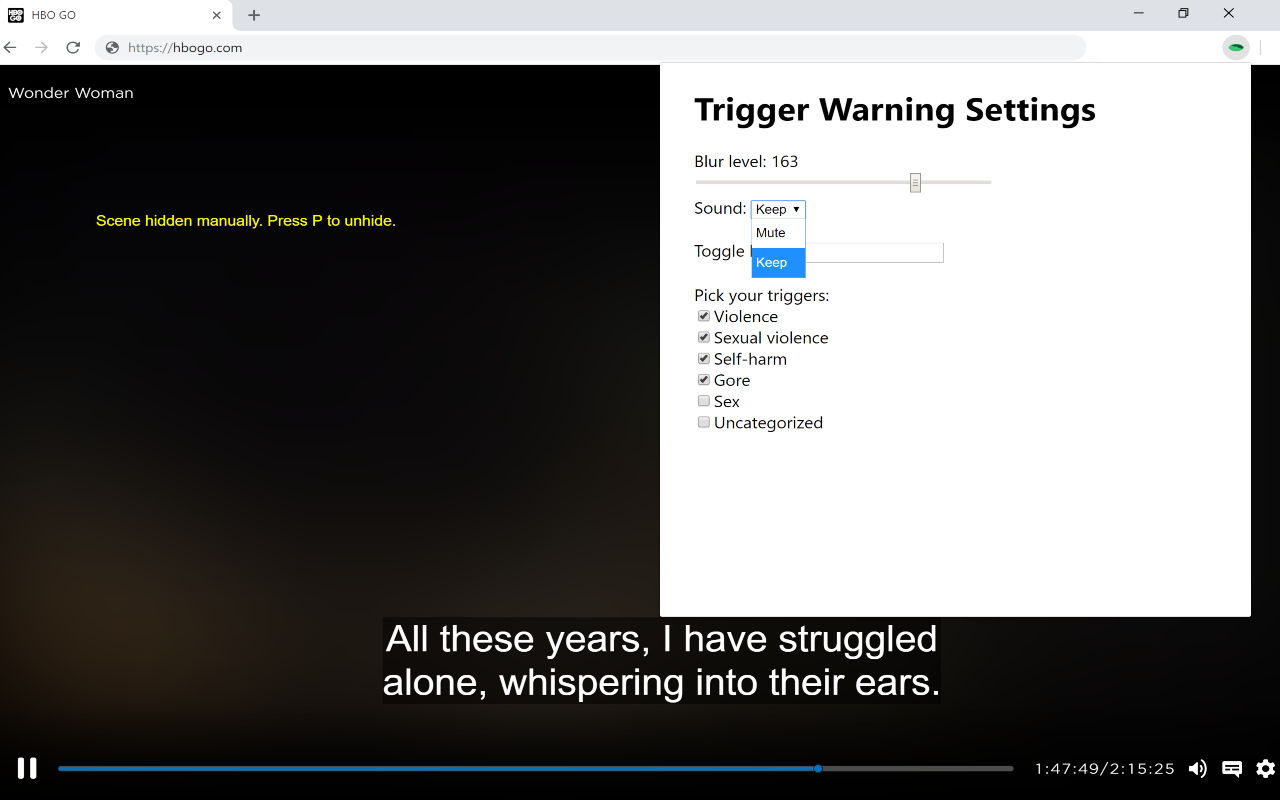 Trigger Warning chrome谷歌浏览器插件_扩展第1张截图