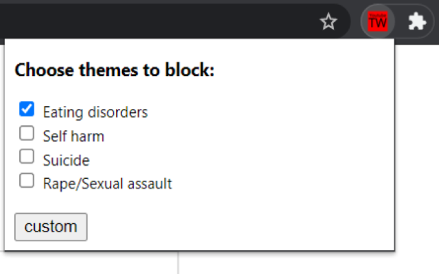 Youtube Trigger Warning chrome谷歌浏览器插件_扩展第2张截图