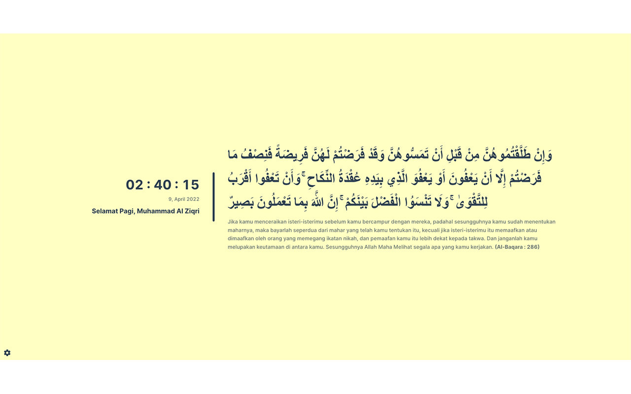 Tab Quran chrome谷歌浏览器插件_扩展第2张截图