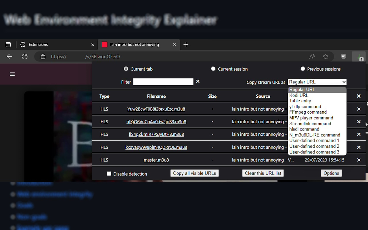 The Stream Detector PLUS chrome谷歌浏览器插件_扩展第1张截图