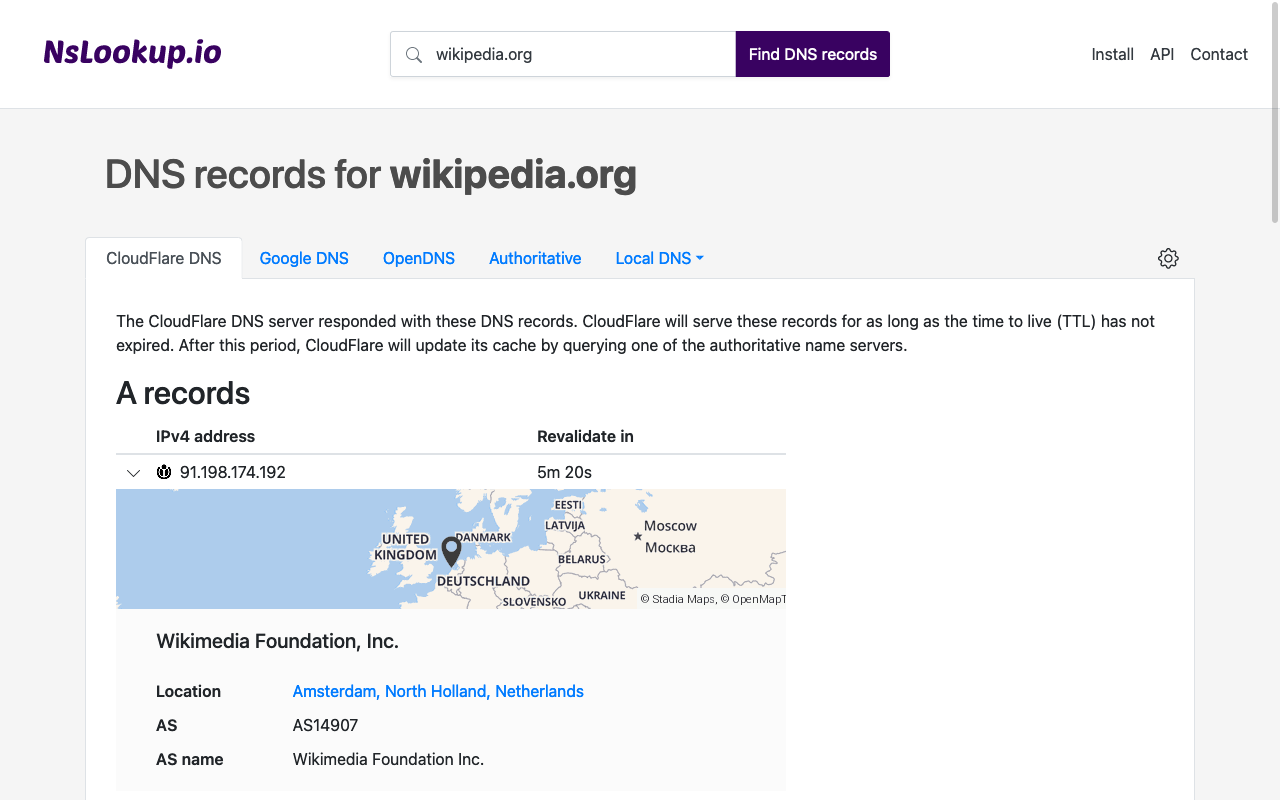 NsLookup - Find DNS Records chrome谷歌浏览器插件_扩展第1张截图