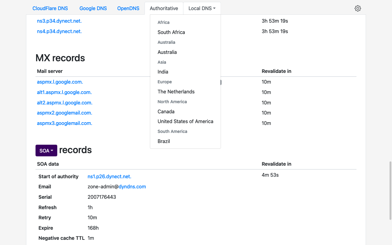 NsLookup - Find DNS Records chrome谷歌浏览器插件_扩展第5张截图