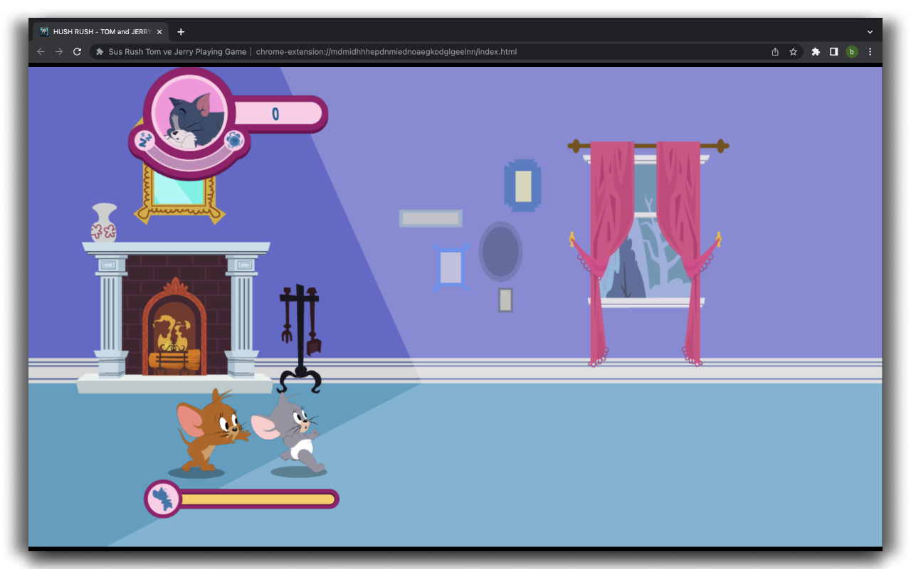 Hush Rush Tom and Jerry HTML5 Game chrome谷歌浏览器插件_扩展第1张截图
