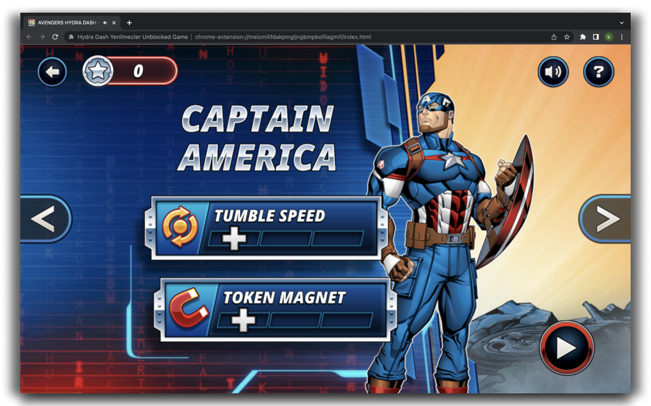 Hydra Dash Avengers HTML5 Game chrome谷歌浏览器插件_扩展第3张截图