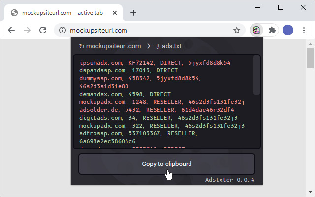 Adstxter – Ads.txt Seller Tester chrome谷歌浏览器插件_扩展第1张截图