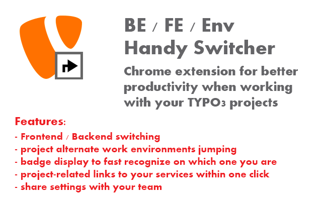 TYPO3 - BE/FE/Env Handy Switcher chrome谷歌浏览器插件_扩展第5张截图