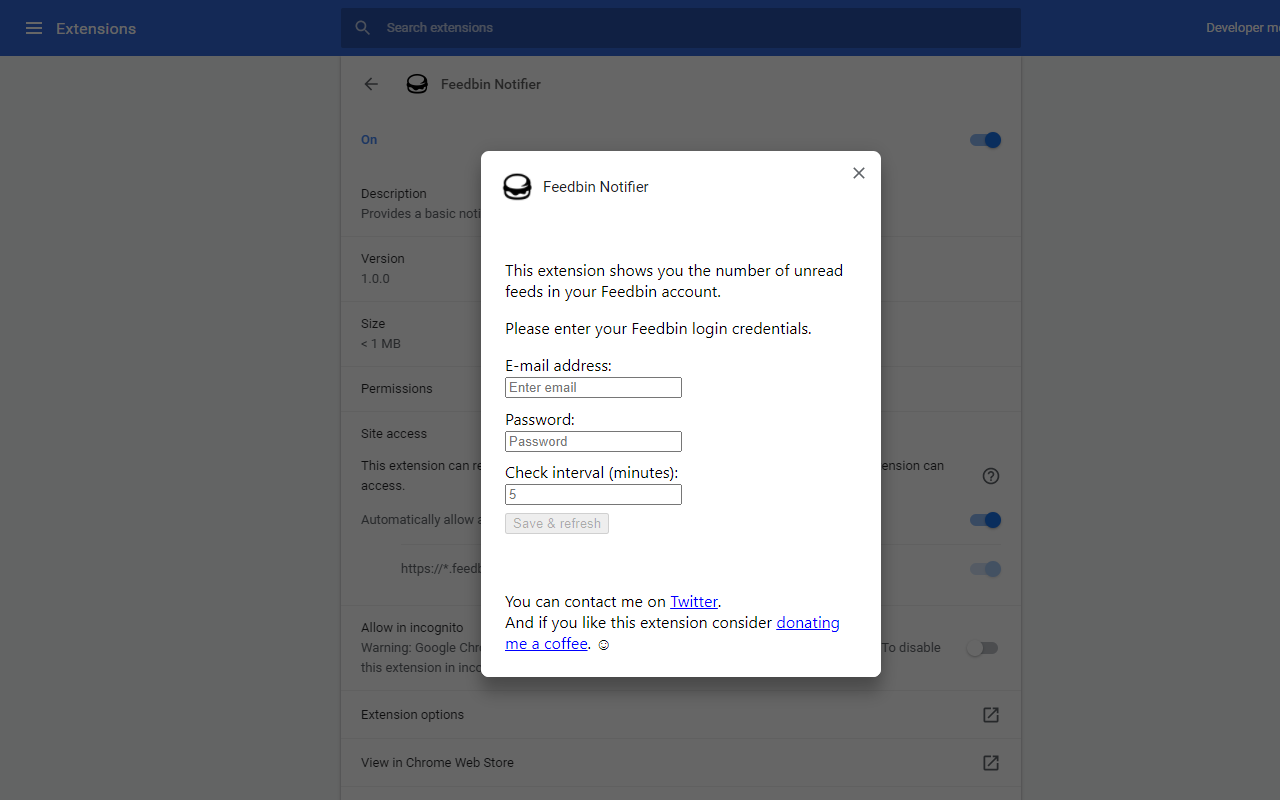Feedbin Notifier chrome谷歌浏览器插件_扩展第1张截图