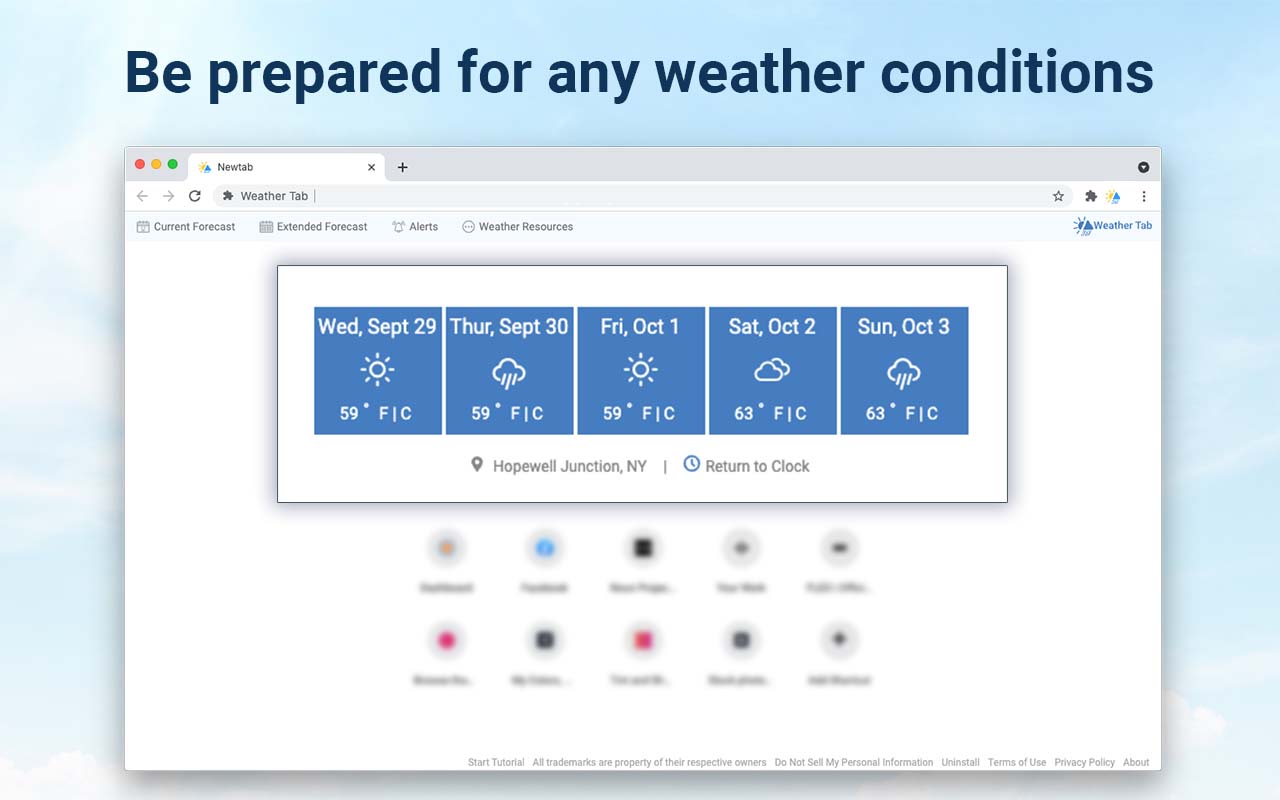 Weather Tab chrome谷歌浏览器插件_扩展第3张截图