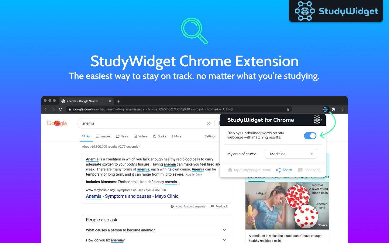 StudyWidget Chrome Extension chrome谷歌浏览器插件_扩展第1张截图