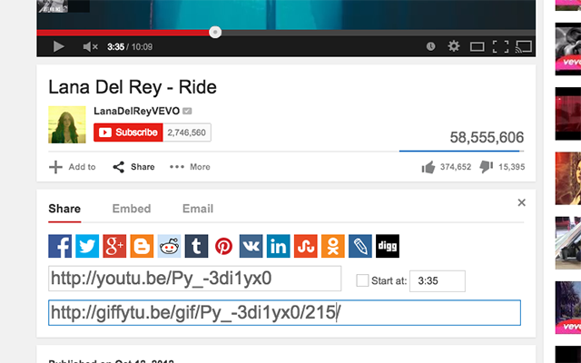 GiffyTube chrome谷歌浏览器插件_扩展第1张截图