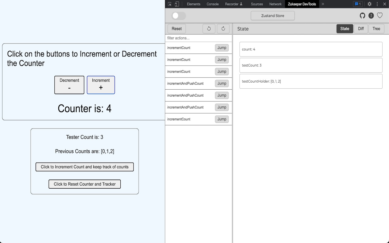 Zukeeper: Devtools for Zustand chrome谷歌浏览器插件_扩展第1张截图