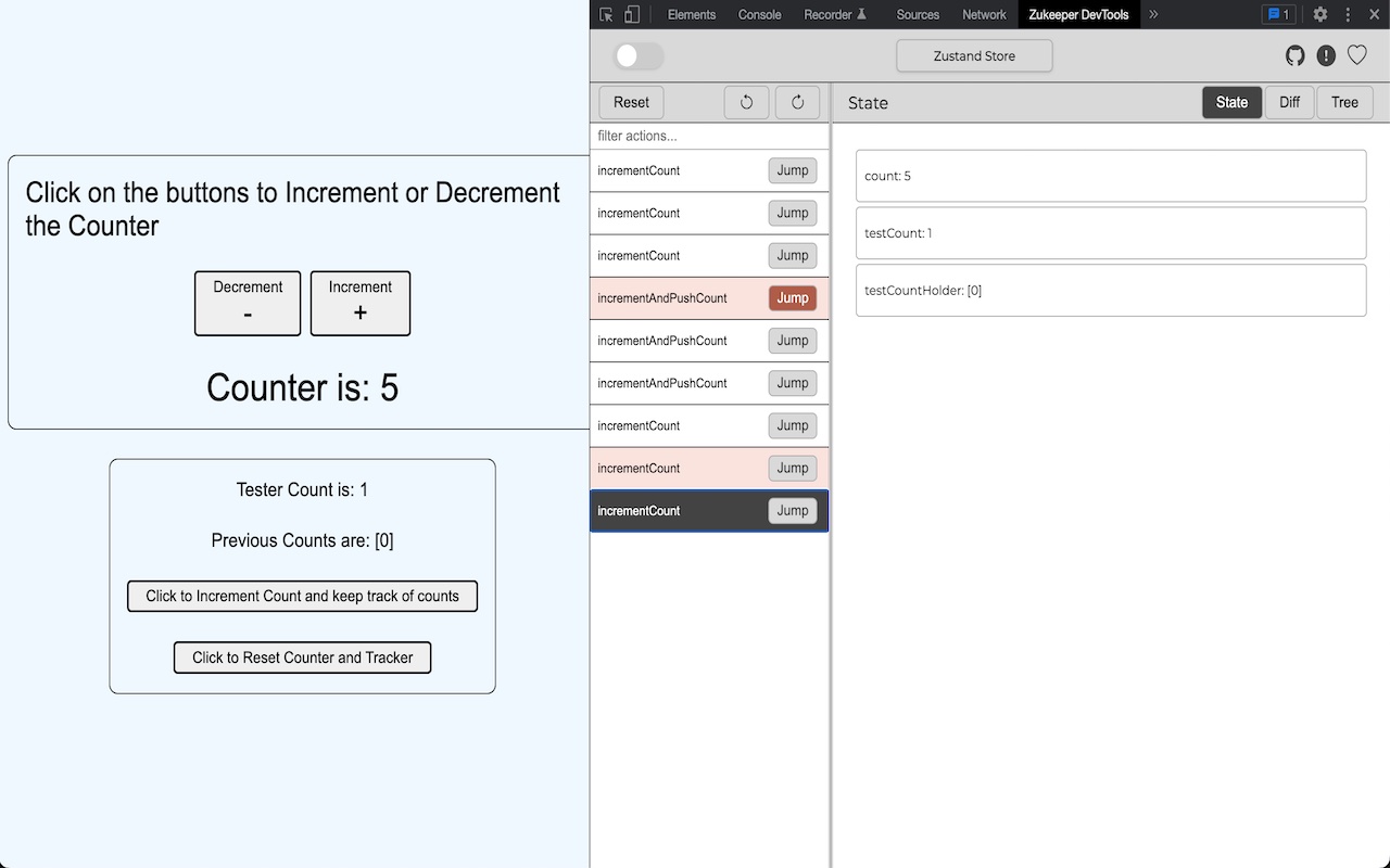 Zukeeper: Devtools for Zustand chrome谷歌浏览器插件_扩展第2张截图