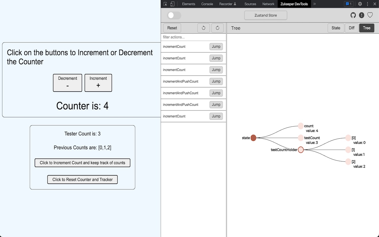 Zukeeper: Devtools for Zustand chrome谷歌浏览器插件_扩展第3张截图