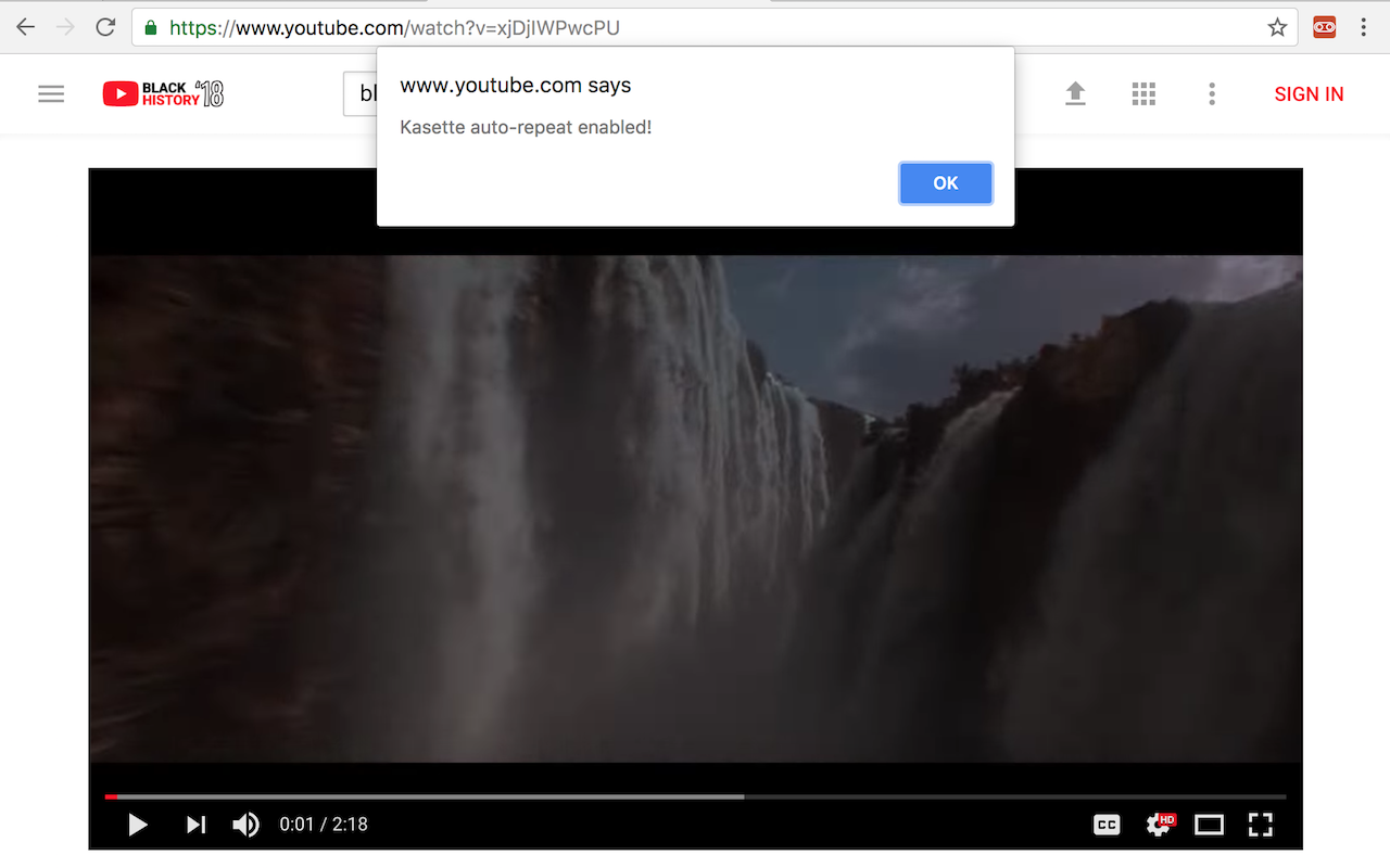 Kasette: Auto-Replay YouTube Videos chrome谷歌浏览器插件_扩展第3张截图