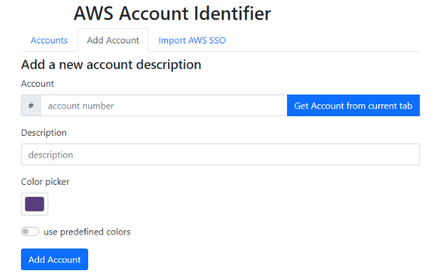 AWS Account Identifier chrome谷歌浏览器插件_扩展第2张截图